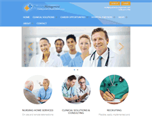 Tablet Screenshot of physicianmanagement.com